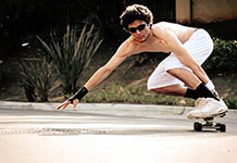 Skateboarding Carve