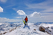 Snowboarding 14,200 ft.