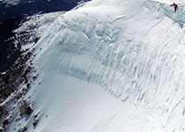 Snowboarding Cornice Jump