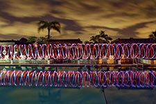 Poolside Light Painting