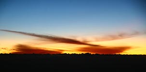 Sunrise at Nineteen Thousand Feet
