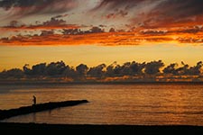 Sunset Fisherman